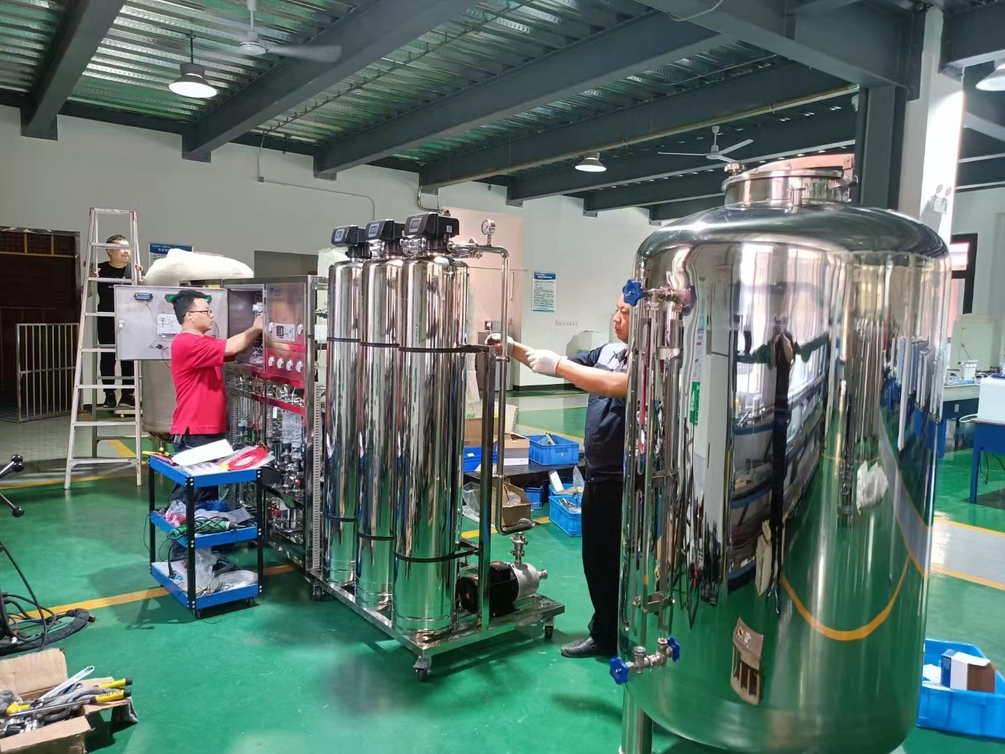 沃特浦工業(yè)純水設備安裝完成！